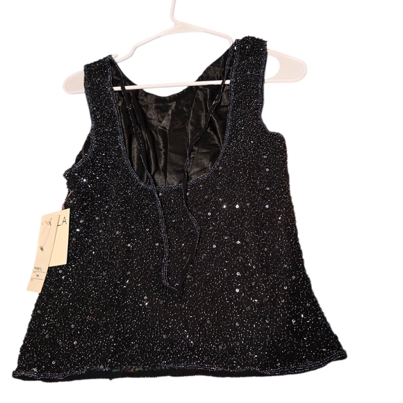 Scala Glittering Black Tank Top - Picture 10 of 16
